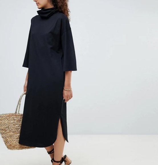 rose trumpet dress asos